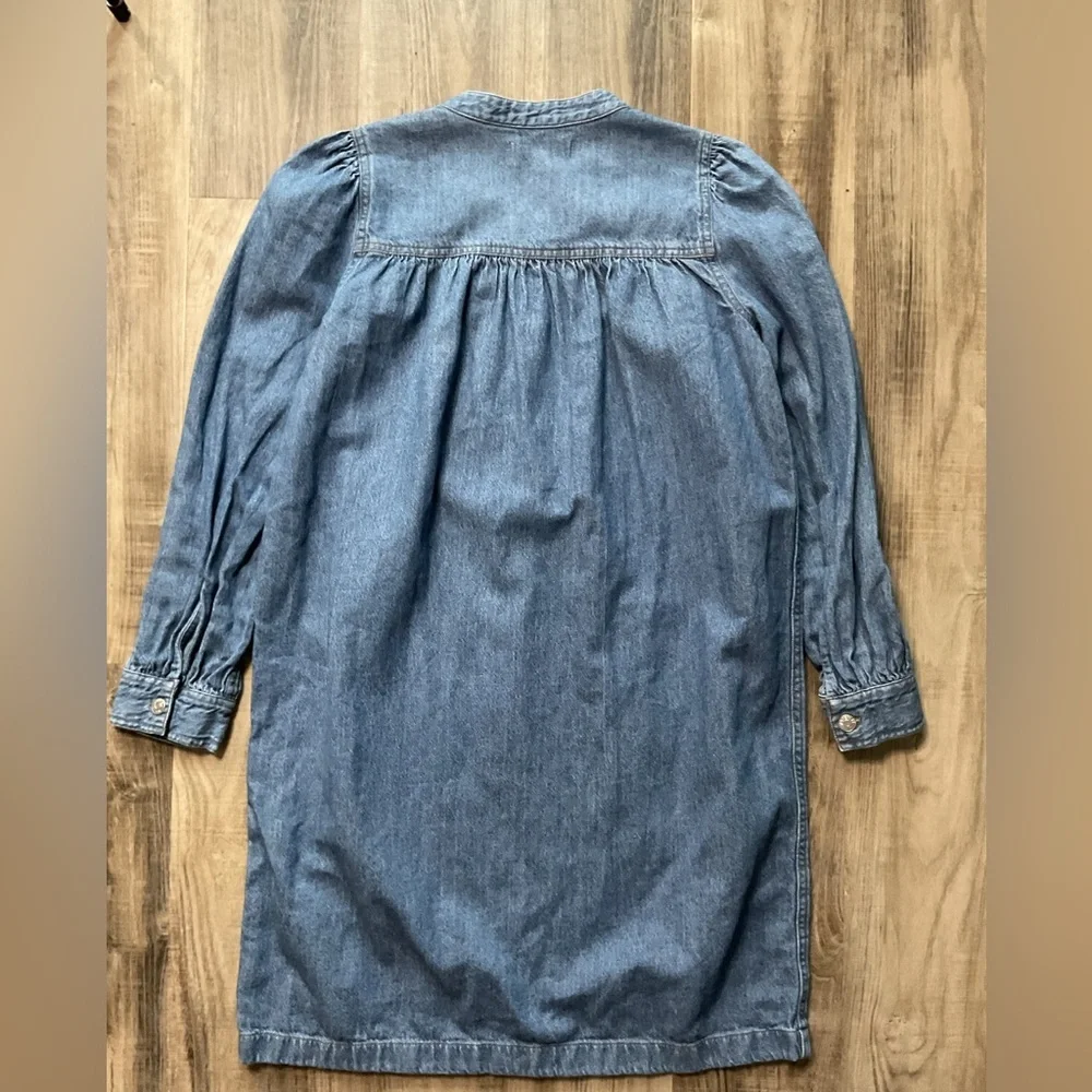 Madewell Denim Patch Pocket pullover shirt dress, sz xxsmall - Picture 6 of 6